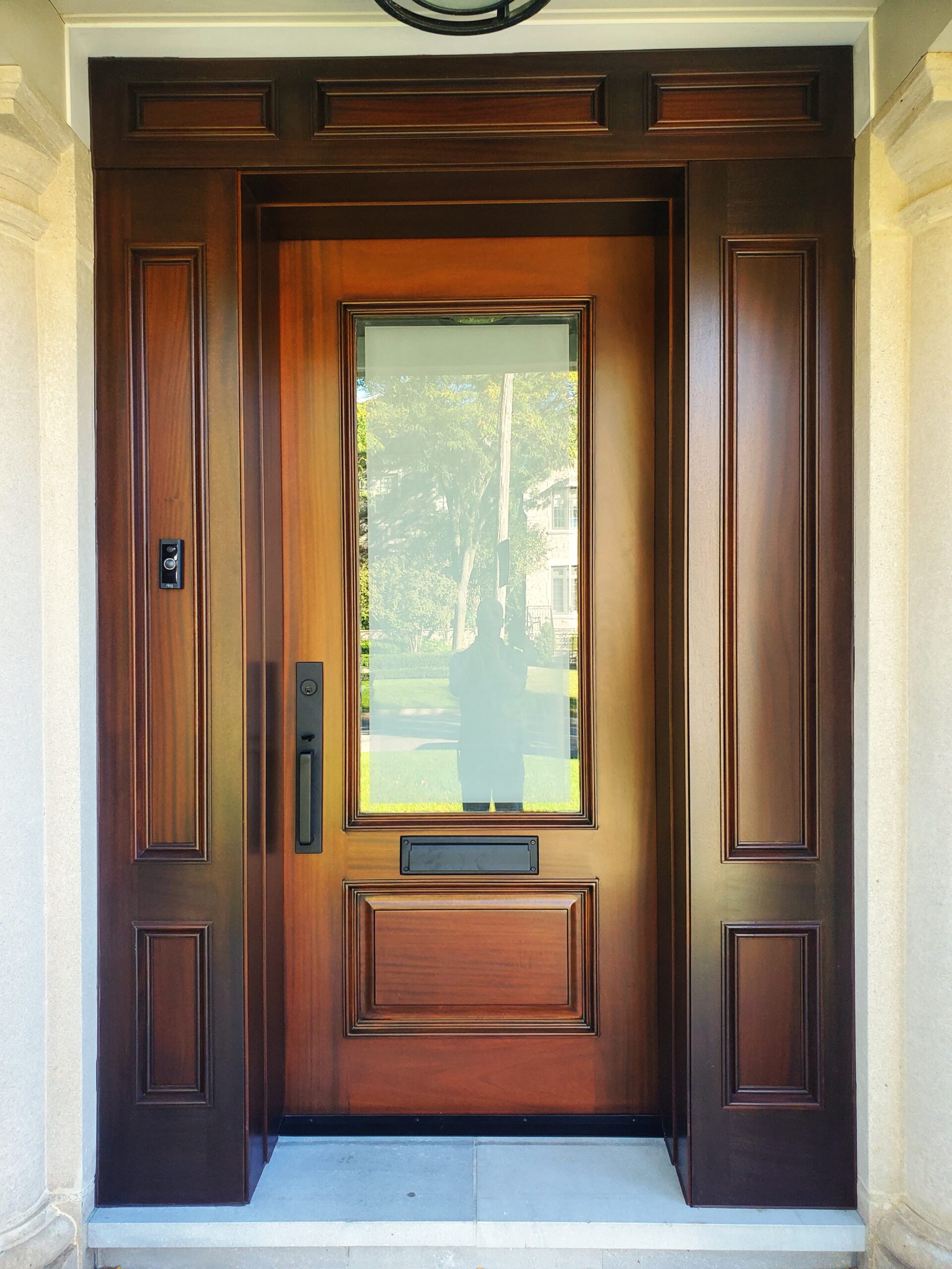 sapele entry door — toronto