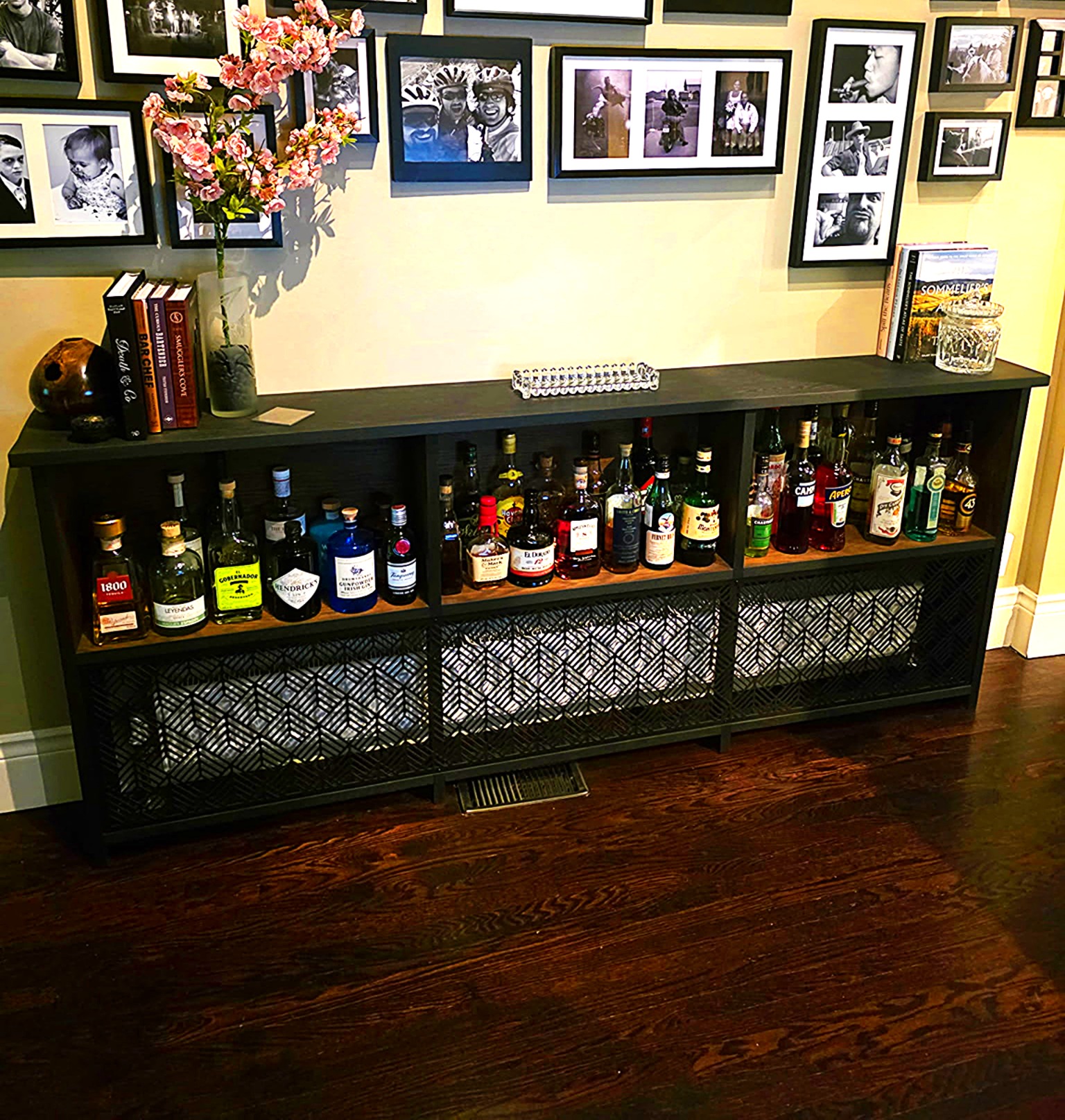 solid oak rad cover and bar — toronto